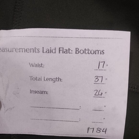 Women's All In Motion Dark Green Leggings Size XXL - Picture 3 of 5